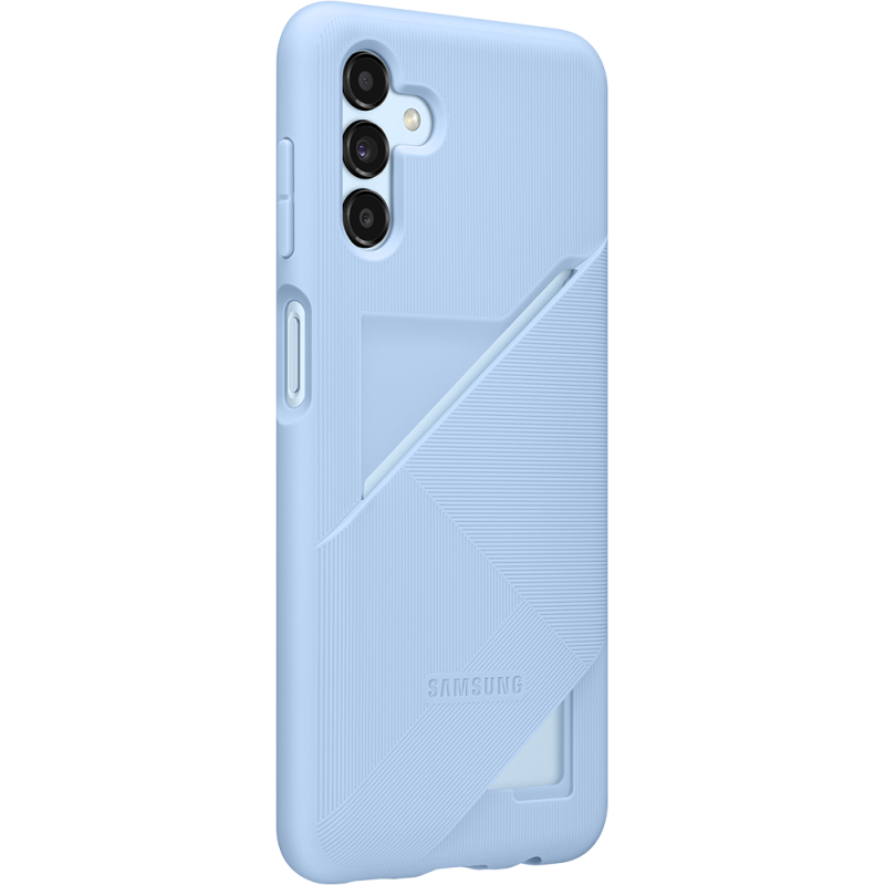 Coque Samsung Galaxy A13 5G souple Ultra fine avec porte-carte intégrée Bleue Arctique Samsung