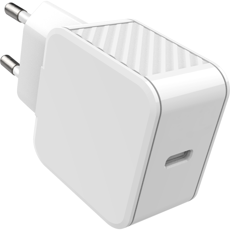 Chargeur maison USB C PD 30W Power Delivery Mini Blanc Bigben