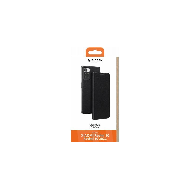Etui Xiaomi Redmi 10 Noir Bigben Folio Stand