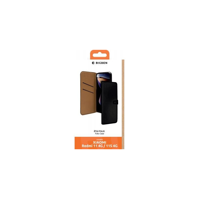 Etui Xiaomi Redmi Note 11 4G Note 11S 4G Noir Bigben Folio Wallet