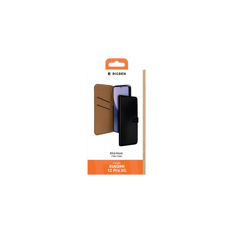 Etui Xiaomi 12 Pro Noir Bigben Folio Wallet