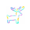 NEON LUMINEUX CERF MULTICOLORE USB A