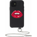 Coque iPhone 11 Bastille en Cuir Motif Bouche en relief Artefakt