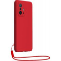Coque Xiaomi 11T / 11T Pro Silicone + dragonne assortie Rouge Bigben