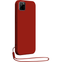 Coque RealMe C11 2021 Silicone + dragonne assortie Rouge Bigben