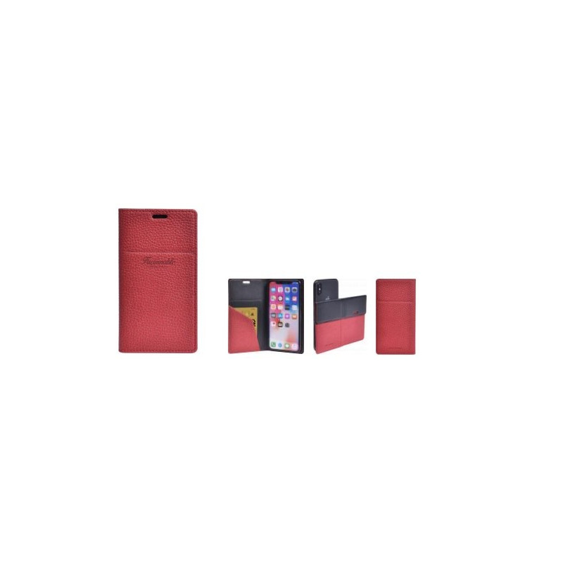 Etui folio universel French Riviera rouge taille L