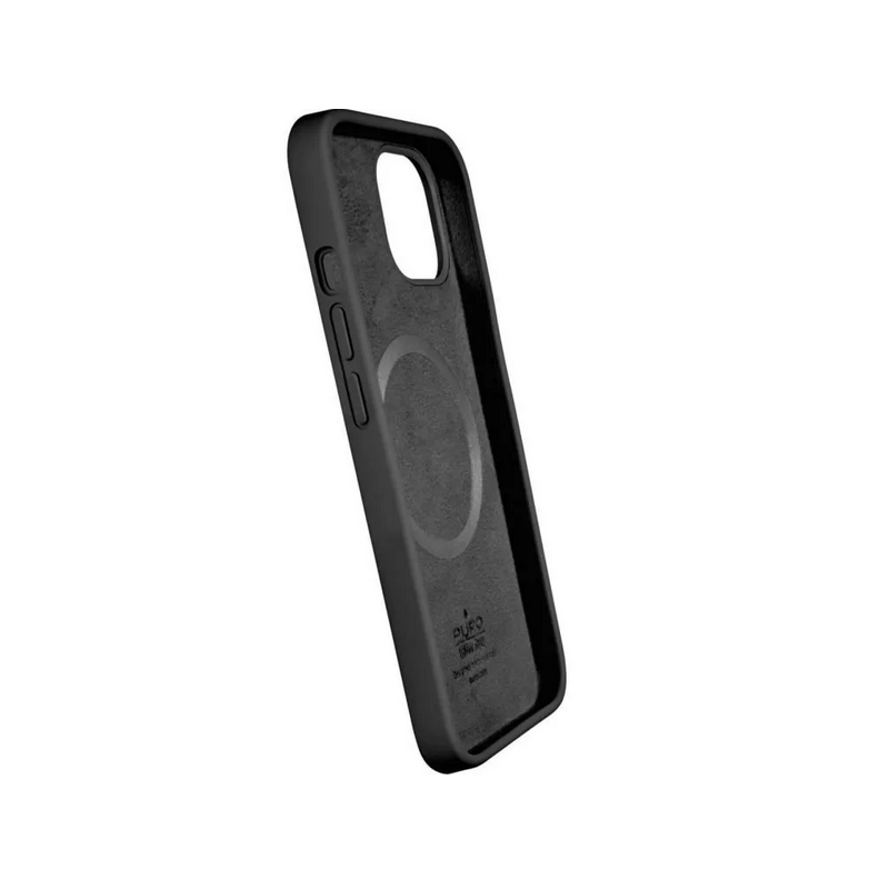 Coque Apple iPhone 13 Pro Silicone Icon MagSafe Noir Puro