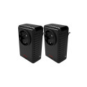 Lot de 2 CPL noirs Bigben de 500 Mbps nano