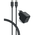 Chargeur maison 25W Power Delivery + Câble USB C/USB C Noir Bigben