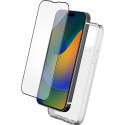 Pack iPhone 15 Coque Transparente et Verre trempé et SmartFrame Bigben