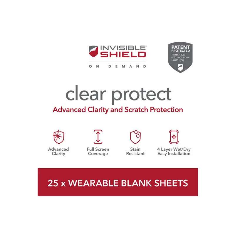 48403-CLEAR PROTECT  Pack 25 films - ZAGG 840056144514