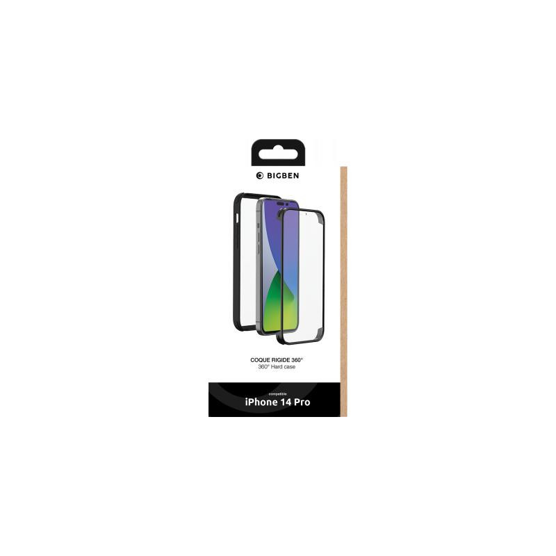 Coque iPhone 14 Pro Protection Intégrale Noire Bigben