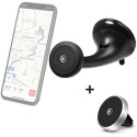 Support Voiture Pare-brise + Ventilation 2 en 1 Maintien magnétique Noir