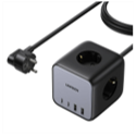 UGREEN Cube Multiprise 3 prises secteur  65W 2USBA- 2USBC