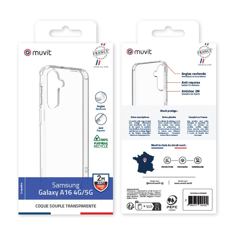 COQUE TRANSPARENTE SAMSUNG GALAXY A16 4G/5G