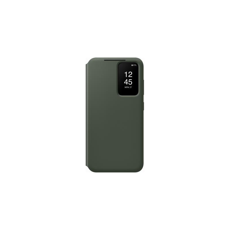 Folio Samsung Galaxy S23 5G S View Cover avec fenêtre transparente Kaki