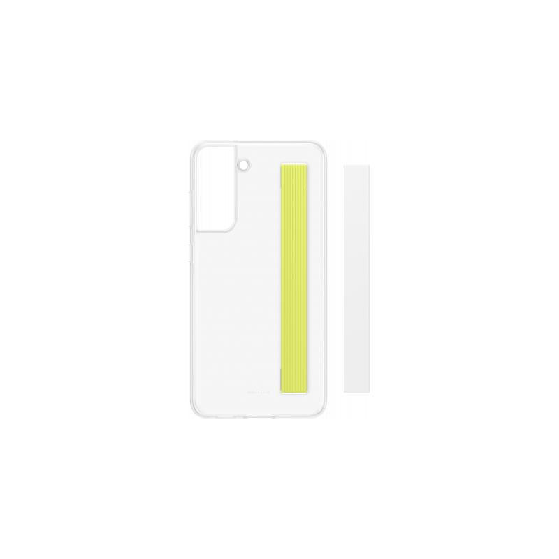 Coque Samsung Galaxy S21FE Grip Lanière Transparente Blanc