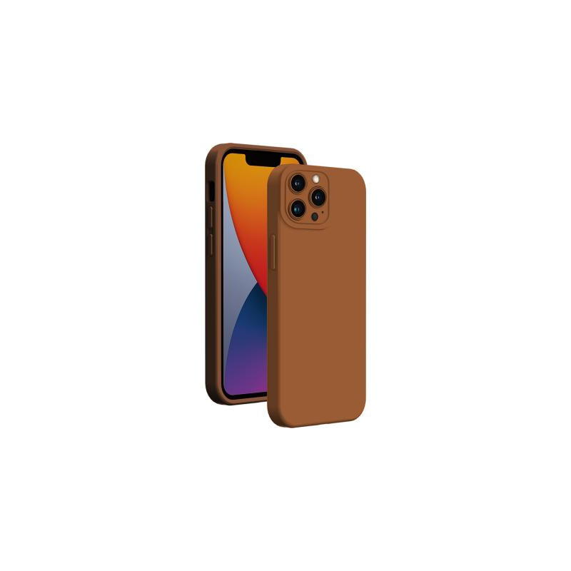 Coque iPhone 14 Pro Max Full Protect Silicone Taupe