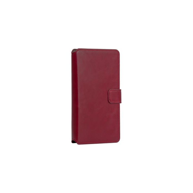 Etui Folio Wallet Universel XL avec languette de fermeture Rouge Bigben
