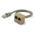 Câble répartiteur RJ45 2 vers 1 - Câble adaptateur Ethernet - 1x RJ45 (M) 2x RJ45 (F)