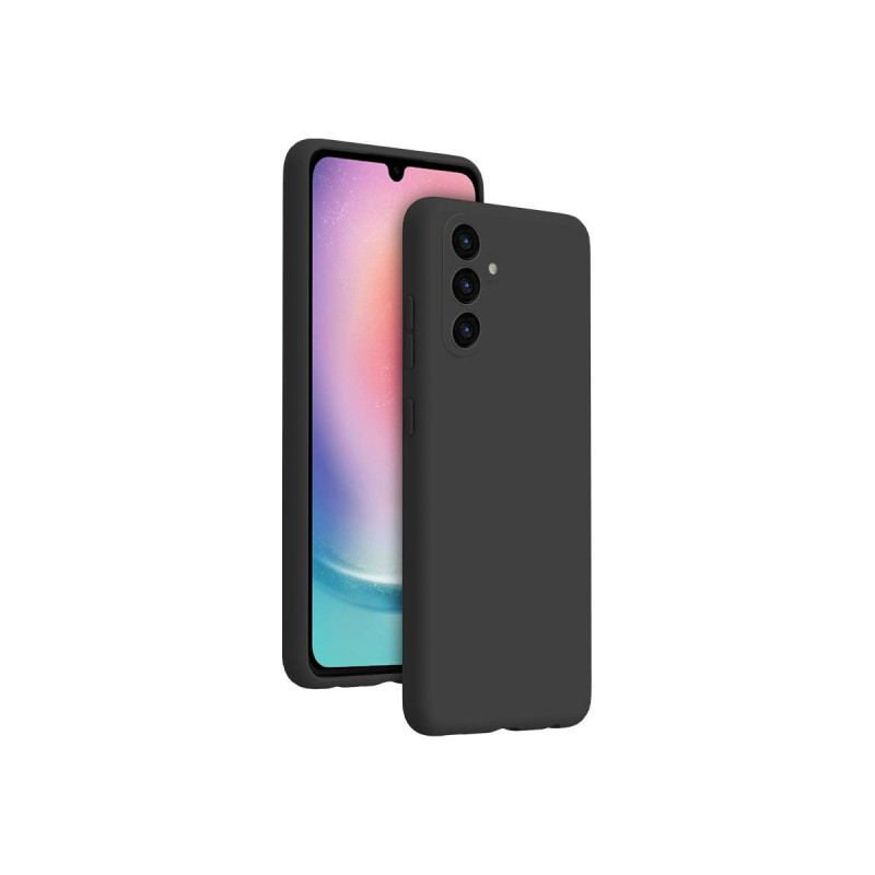 Coque Galaxy A25 Soft Touch en silicone noire BigBen