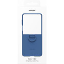 Coque Samsung Galaxy Z Flip 7 Silicone avec Anneau Bleu