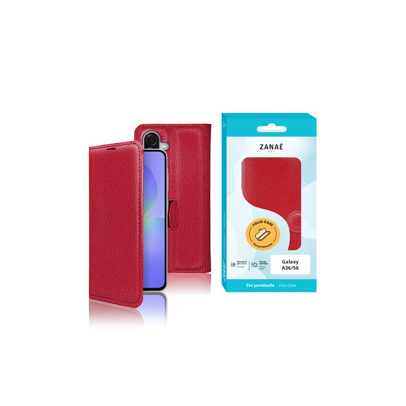 Etui Samsung Galaxy A36 A56 Rouge Zanaé