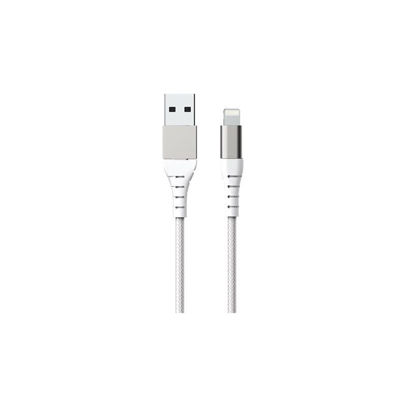 Câble USB mâle pour Lightning mâle - 2 m - Certifié MFI Force Power Lite