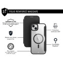 Etui iPhone 15 Plus Folio Renforcé Compatible MagSafe Noir - Garantie à vie Force Case