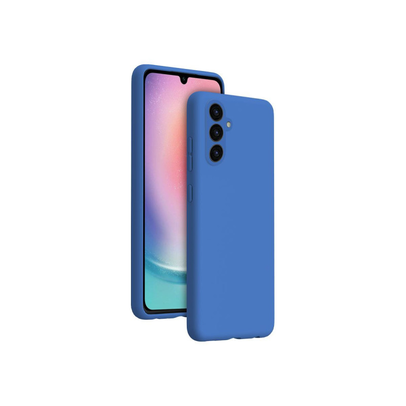 Coque Samsung Galaxy A25 Soft Touch en Silicone BigBen Bleu