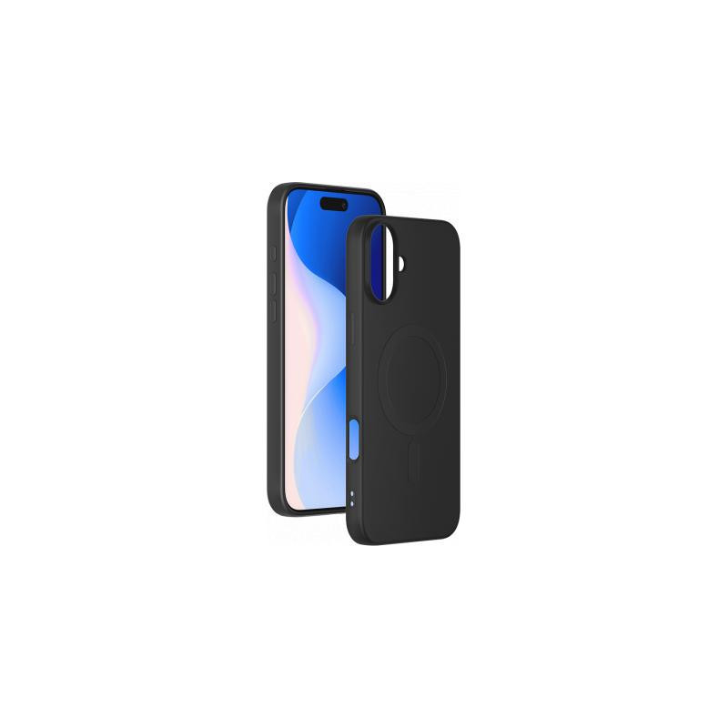 Coque MagSafe iPhone 16 Silicone Noire