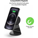 Belkin Socle de recharge sans fil magnétique compatible avec MagSafe, adaptateur secteur PD de 20 W fourni noir