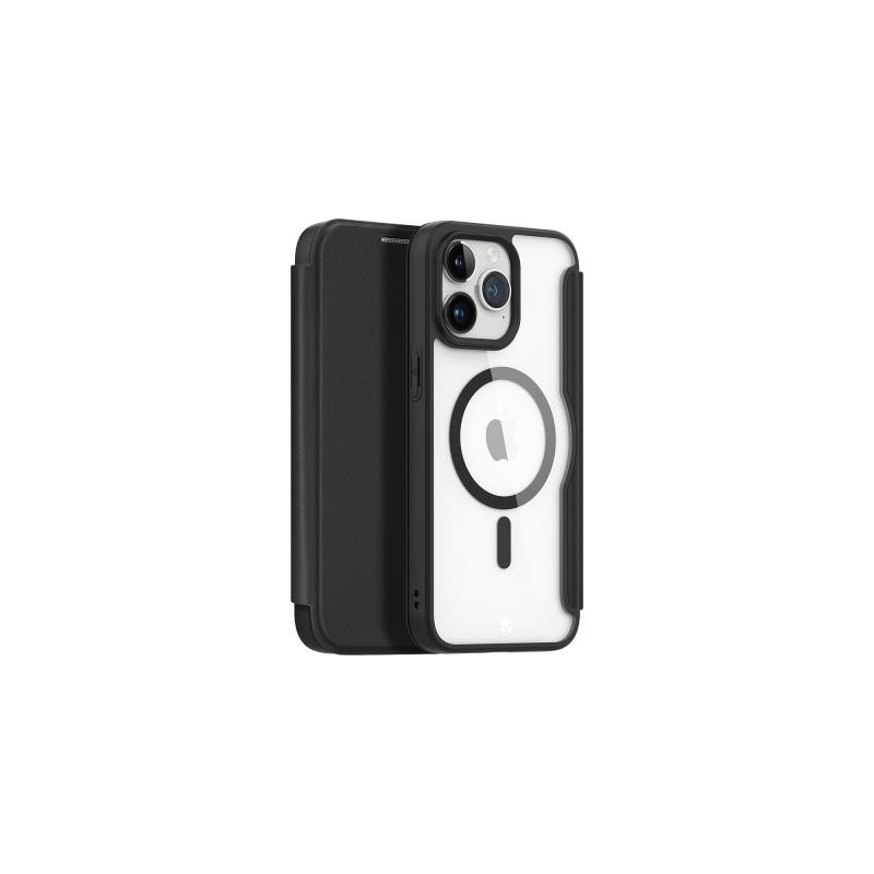 Folio renforcé MagSafe iPhone 15 Pro Max 2m Noir + Garantie à vie