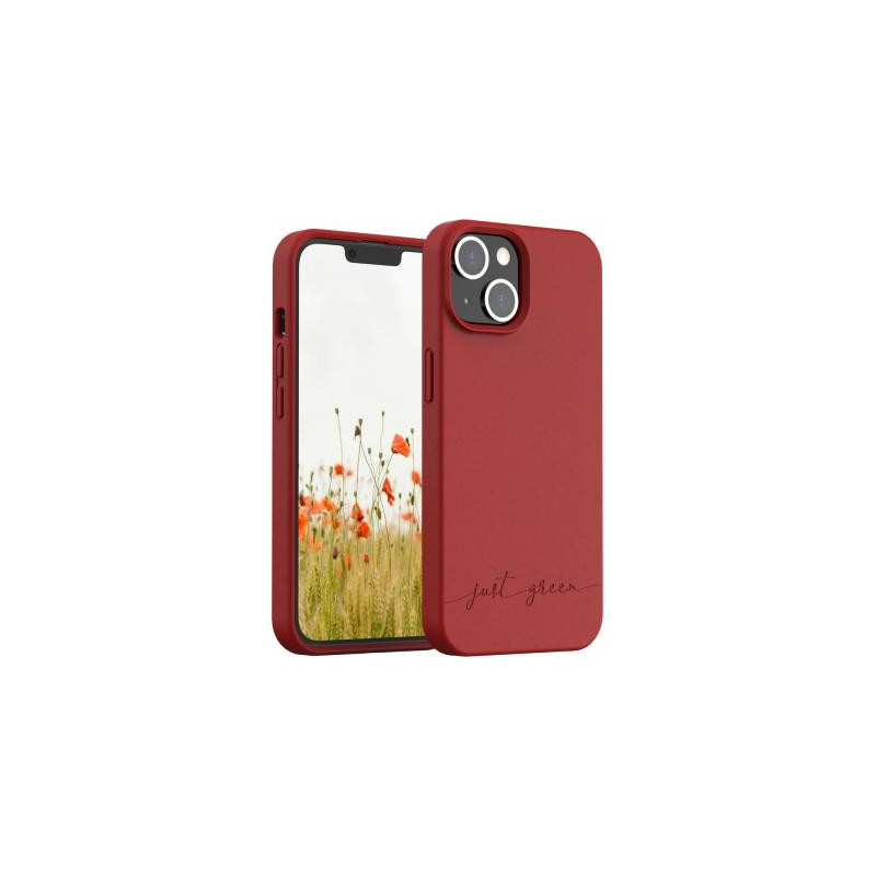 Coque iPhone 14 Natura Eco-conçue Rouge - Just Green