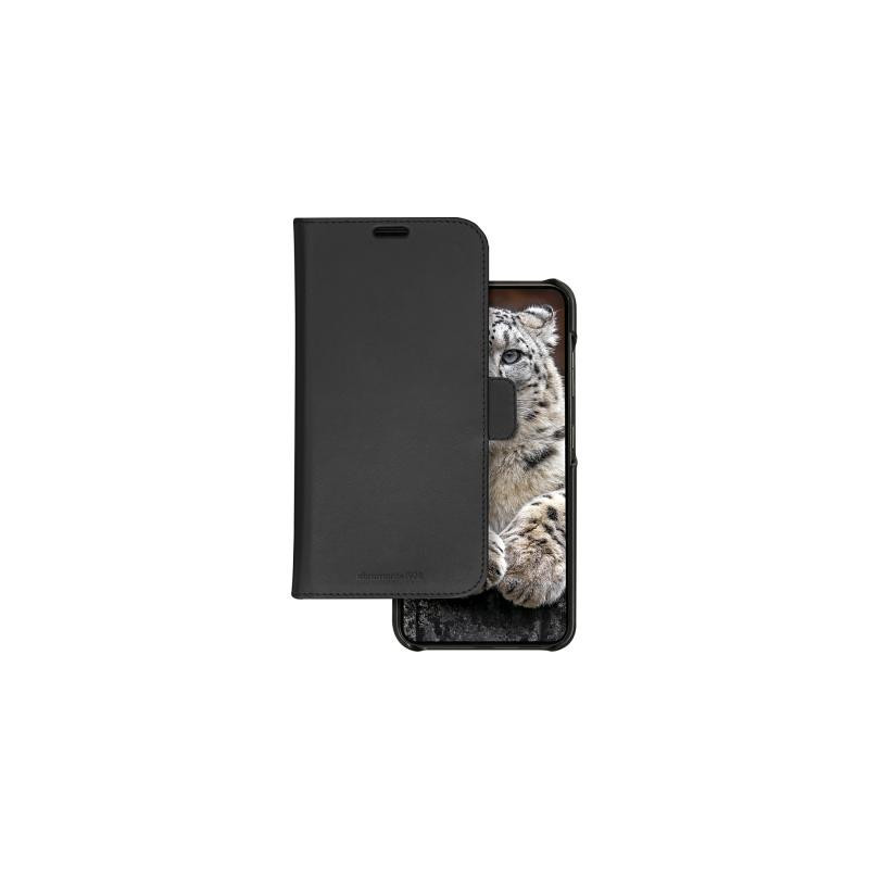 Folio Coque Magnétique Samsung Galaxy S24 Lynge Cuir Fonction Stand Noir