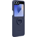 Coque Samsung Galaxy Z Flip 6 / Flip 7 FE Silicone avec Anneau Bleue