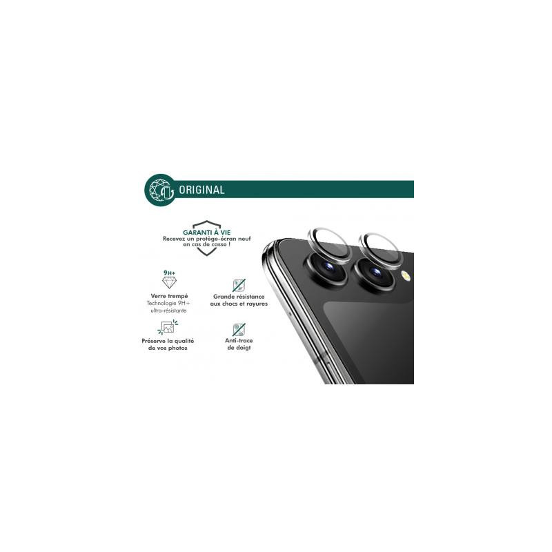 Protège lentilles Samsung Galaxy Z Flip 6 x2 Verre trempé Transparent + Garantie à vie - Certifié GRS