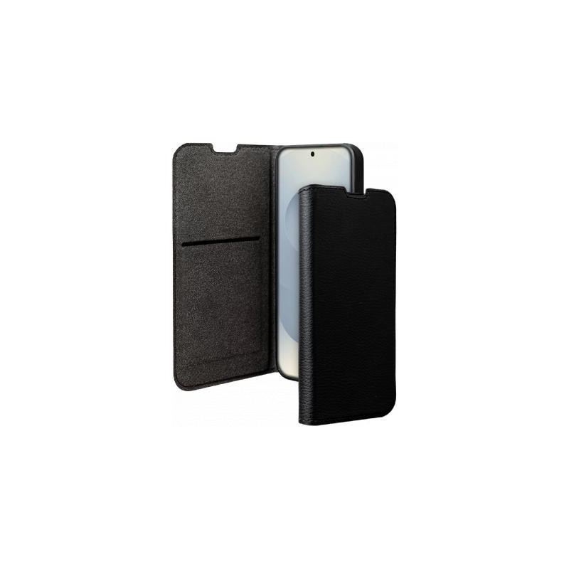 Folio Samsung Galaxy S25 Edge Wallet Fonction Stand Noir - Certifié GRS