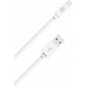 Câble USB A / Lightning 2.4A 50cm FastCharge 12W Blanc