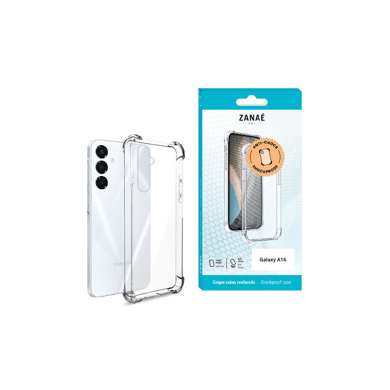 Coque Samsung Galaxy A16 Silicone transparente avec coins renforcés