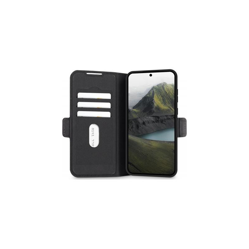 Folio Samsung Galaxy A16 4G / A16 5G Oslo Pro Cuir Vegan Fonction Stand Noir - Certifié GRS