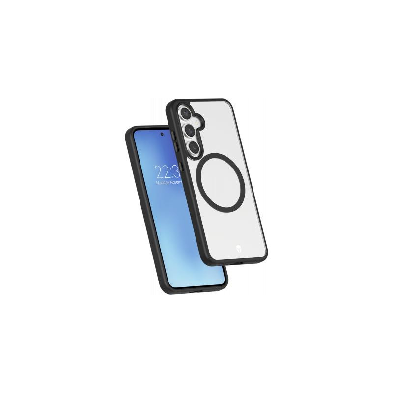 Coque renforcée Magnet Samsung Galaxy S24 FE AIR Frost 3m Noire + Garantie à vie