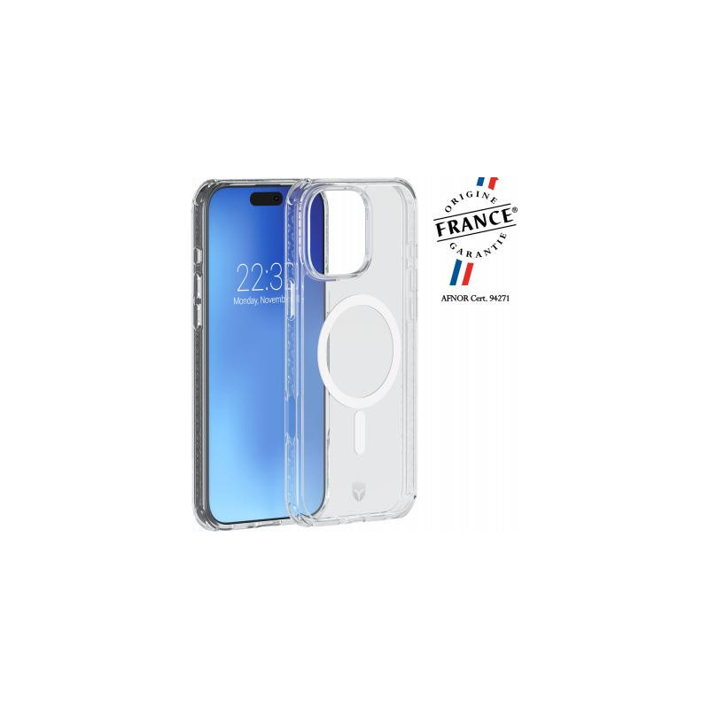 Coque renforcée MagSafe iPhone 16 Pro Max AIR Origine France Garantie 3m Transparente + Garantie à vie