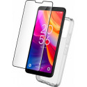 Pack 2 en 1 Coque TCL 501 Souple Transparente + Protège écran 2.5D