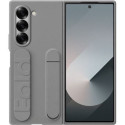 Coque Samsung Z Fold 6 avec lanière en silicone grise
