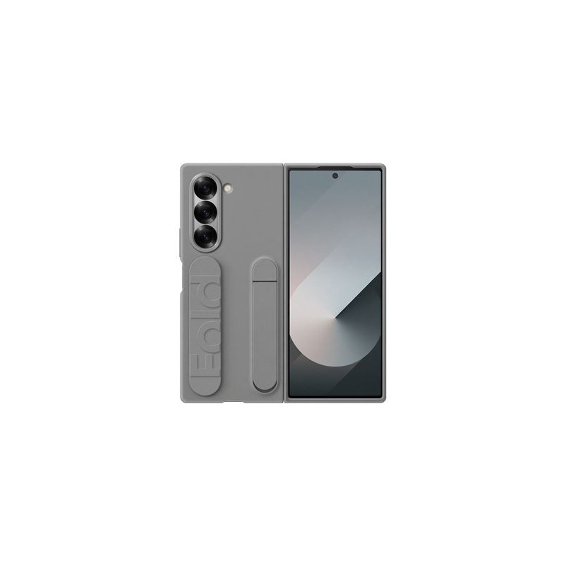 Coque Samsung Z Fold 6 avec lanière en silicone grise
