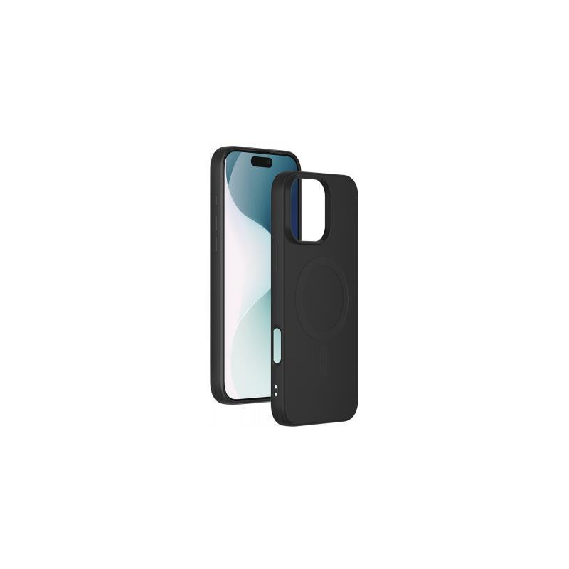 Coque MagSafe iPhone 16 Pro Silicone Noire