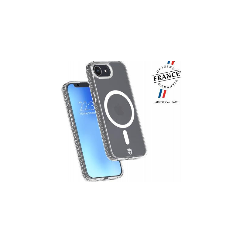 Coque renforcée MagSafe iPhone 17e / 16e AIR Origine France Garantie 3m Transparente + Garantie à vie - Origine France Garantie