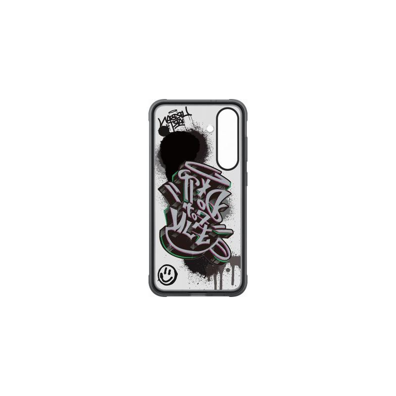 Coque renforcée Samsung Galaxy S25+ FlipSuit avec fond d'écran dynamique Noire