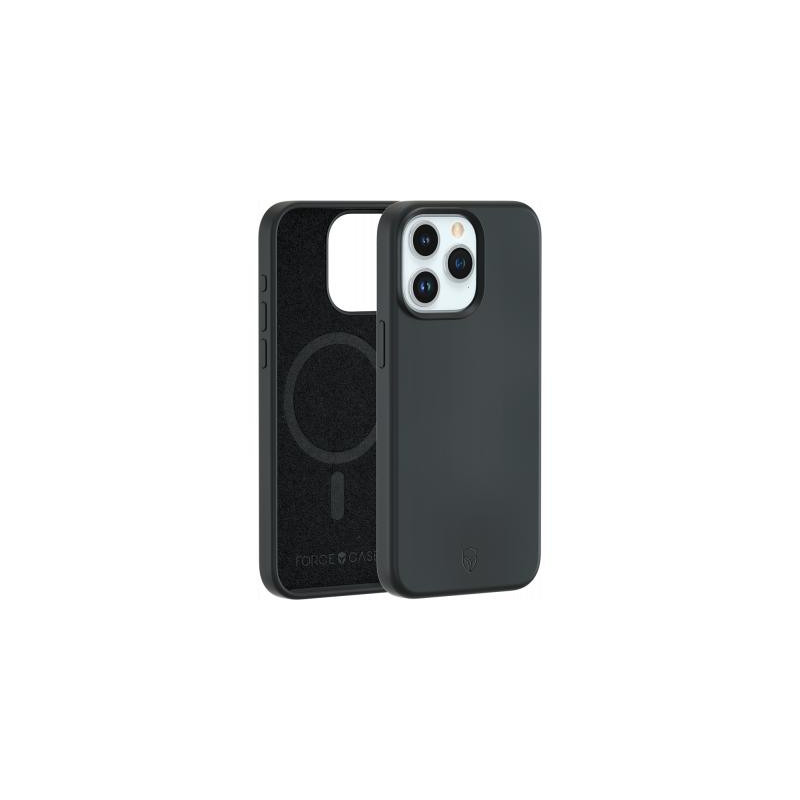 Coque renforcée MagSafe iPhone 15 Pro Max SILICONE 2m Noire + Garantie à vie
